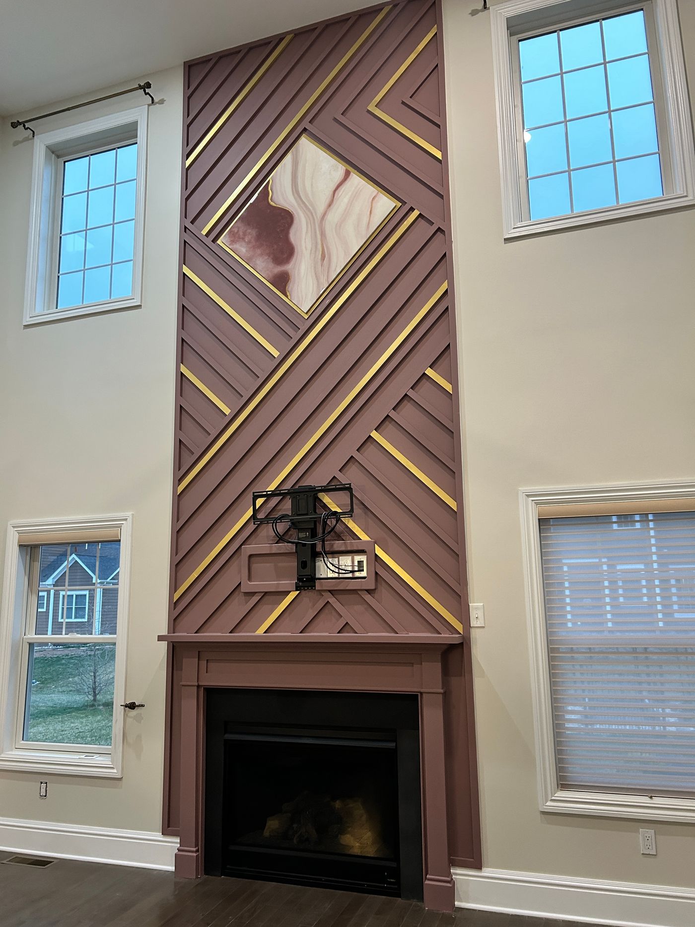 Vaulted Ceiling Fireplace