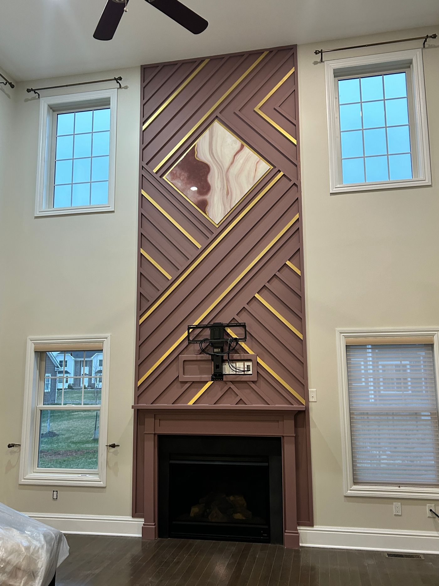 Vaulted Ceiling Fireplace